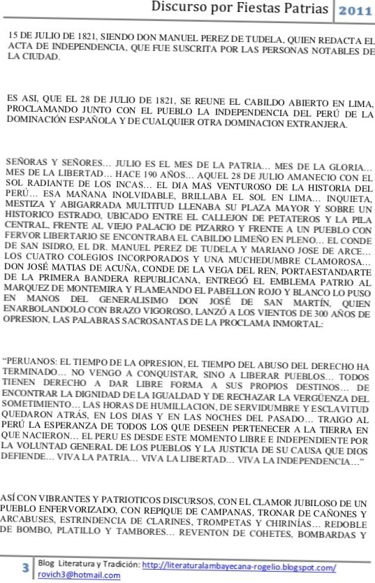 ¿QUIÉN REDACTÓ EL ACTA DE LA INDEPENDENCIA DEL PERÚ