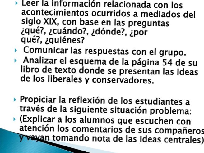 PREGUNTA SOBRE LOS LIBERALES PERUANOS DEL SIGLO XIX