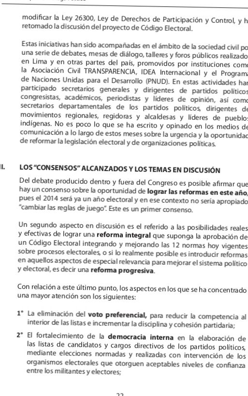 ¿QUÉ MEDIDAS RELATIVAS A LA REFORMA ELECTORAL HAN SIDO APROBADAS EN EL CONGRESO DE LA REPÚBLICA DEL PERÚ?