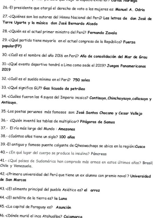 ¿QUIÉN ES EL ACTUAL PRIMER MINISTRO DEL PERÚ? (2016)