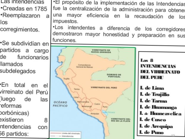 ¿POR QUÉ SE CREARON LAS INTENDENCIAS EN EL PERÚ?