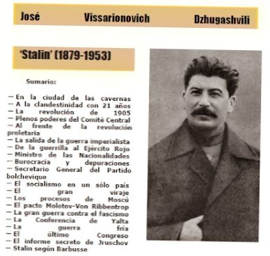 BIOGRAFÍA DE JOSÉ STALIN (RESUMEN)