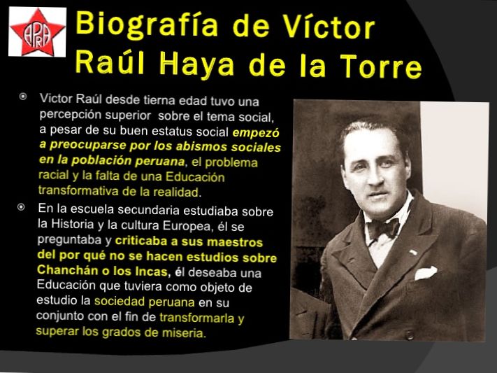 BIOGRAFÍA DE HAYA DE LA TORRE (RESUMEN)